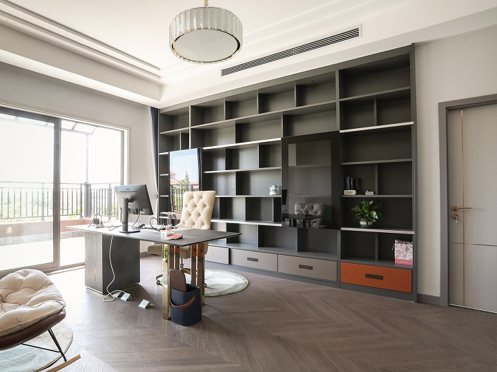 定制書(shū)房效果圖